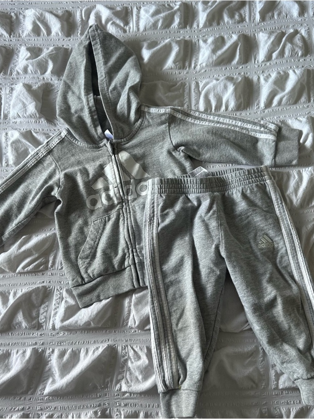 Adidas Gray Track Suit Size 12 Months